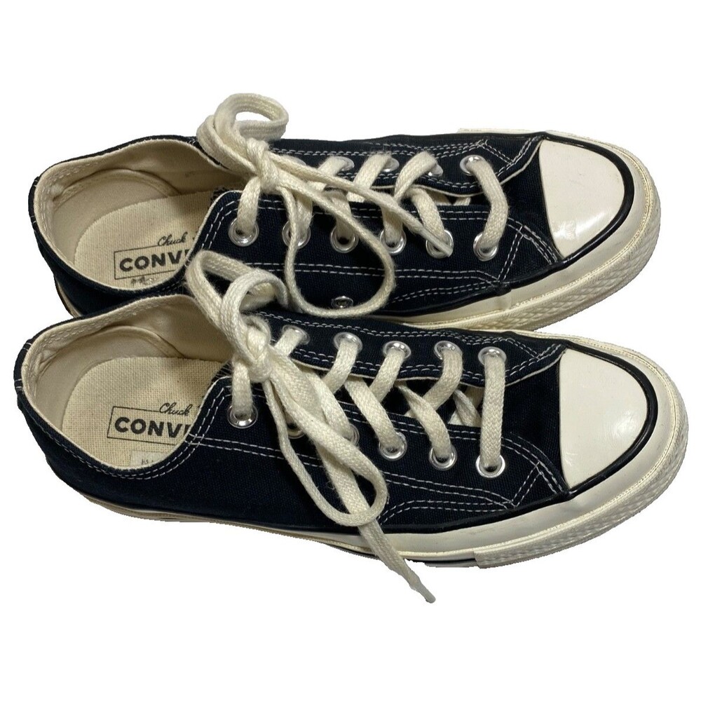 Converse Chuck Taylor All Star Sneakers Men 4.5 Women 6.5 Black Low Tops~Skater